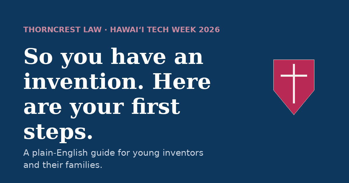 Preview of the Patent First Steps guide for young inventors